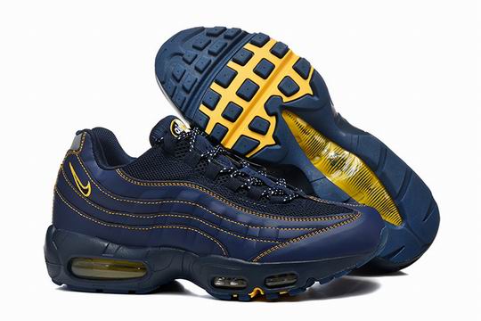 Cheap Nike Air Max 95 Navy Yellow Men's Shoes-51